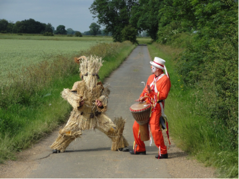 Straw Bear and Deptford Dave, from the film By Our Selves (Iain Sinclair)